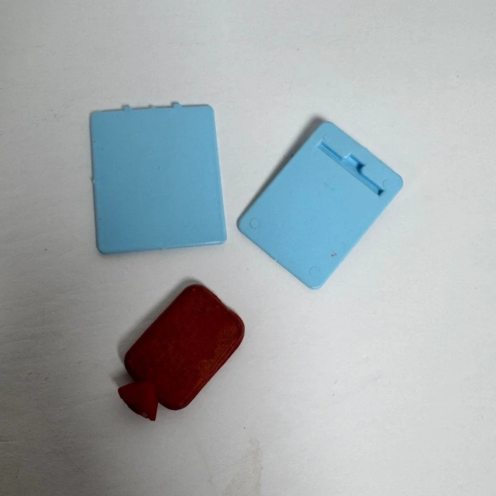 Vintage Mattel Barbie Accessory Lot Dr Barbie Clipboard‎ Notebook Brushes Bucket
